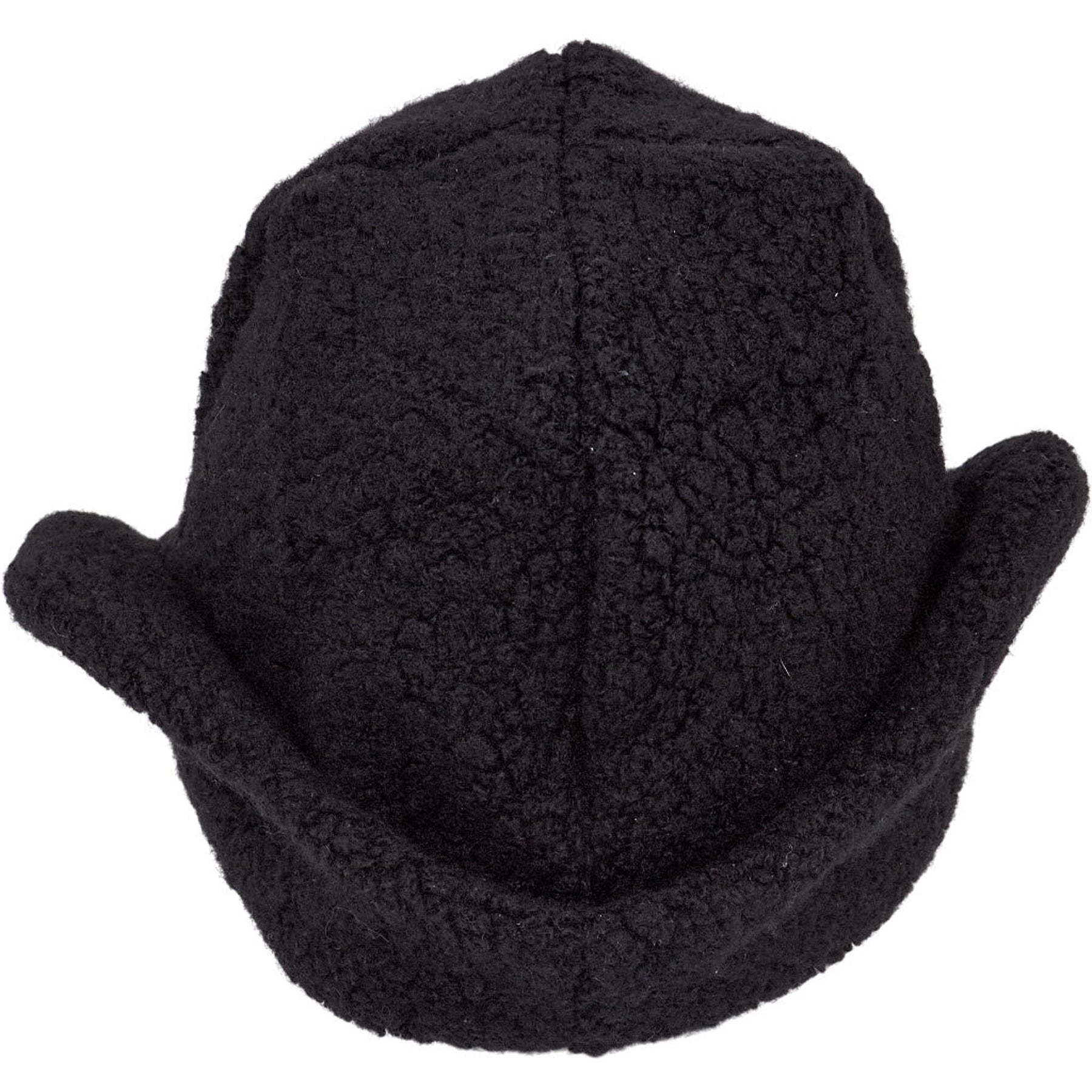 Cable Black Boucle Hat
