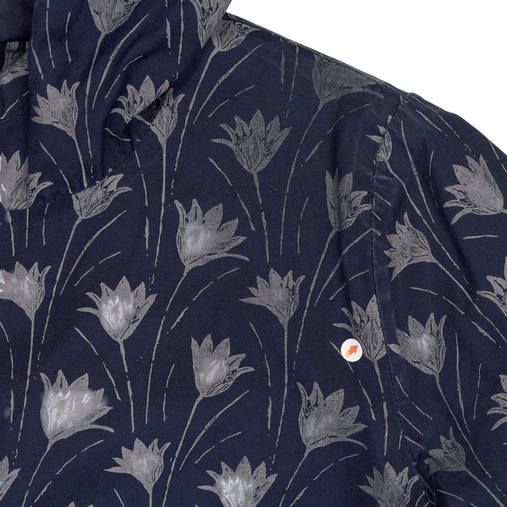 Seasalt Cornwall Blue Patterned Rain Coat