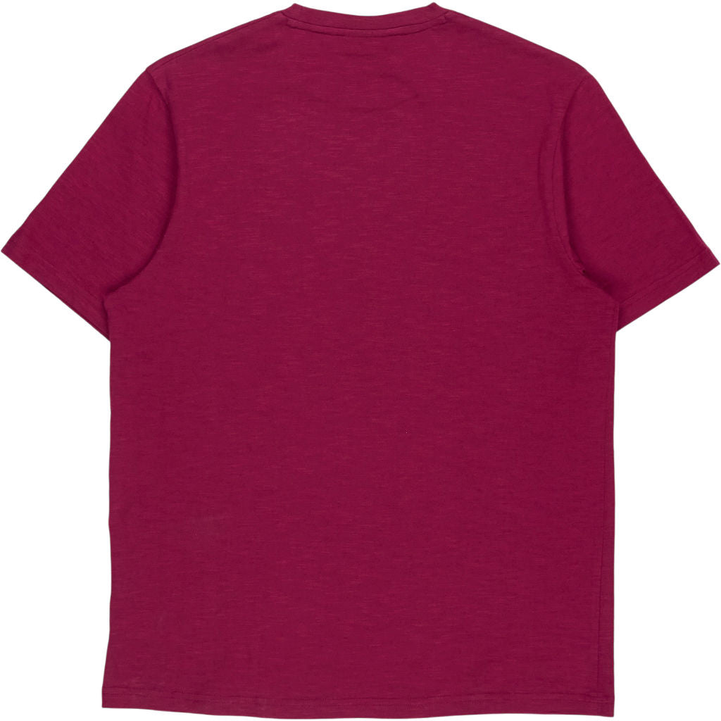 Lyle & Scott Plum Red Crew Neck T-Shirt