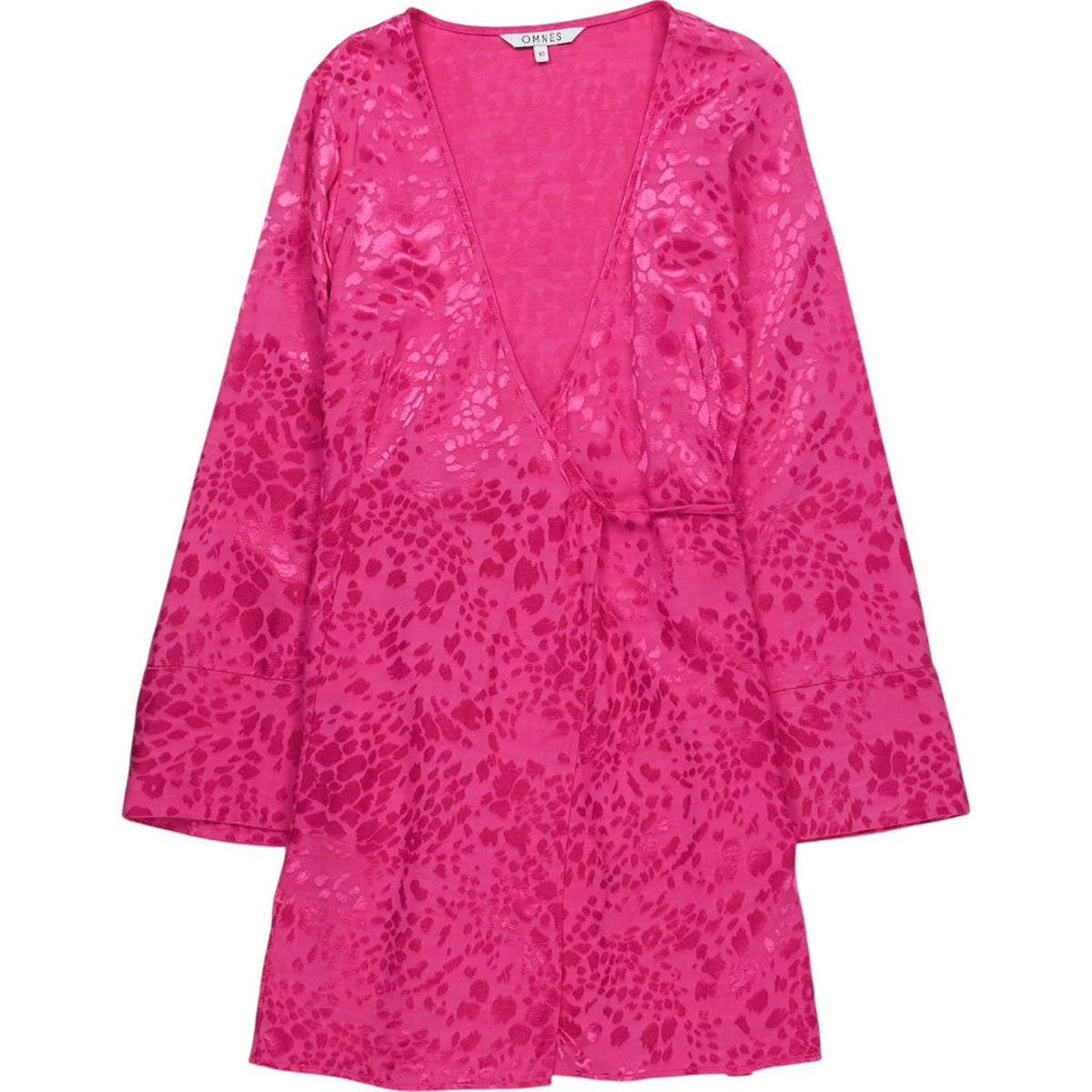 OMNES Pink Wrap Dress