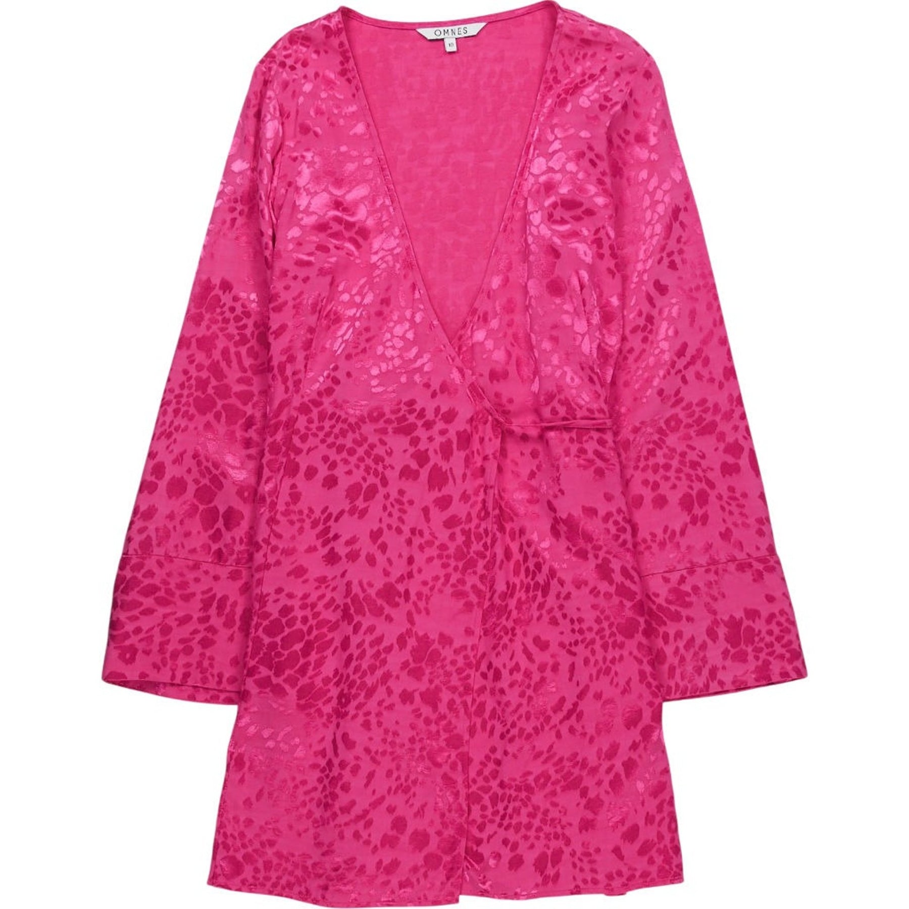 OMNES Pink Wrap Dress