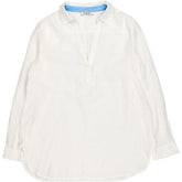 NRBY White Linen Long Sleeve Shirt