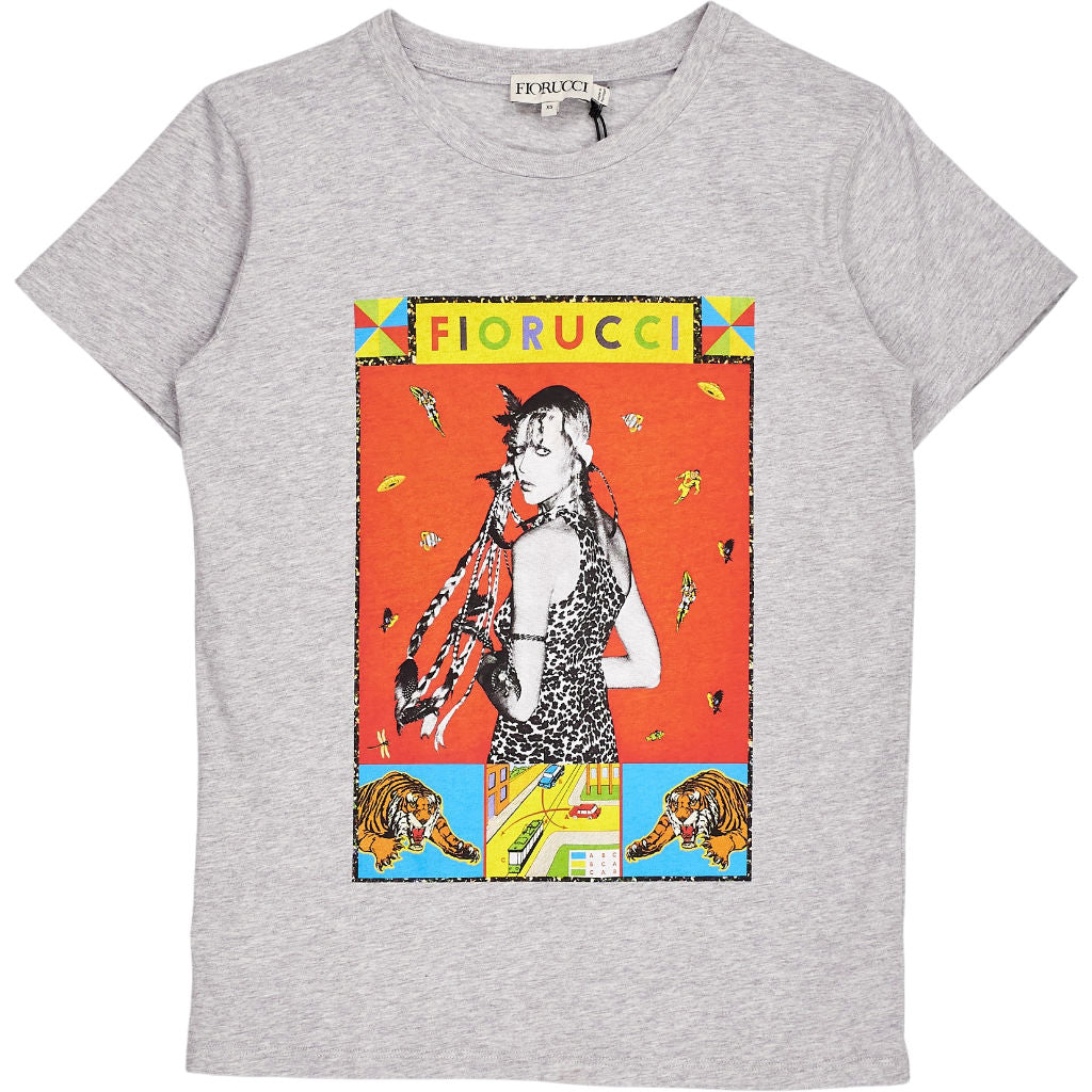 Fiorucci Grey Graphic T-Shirt