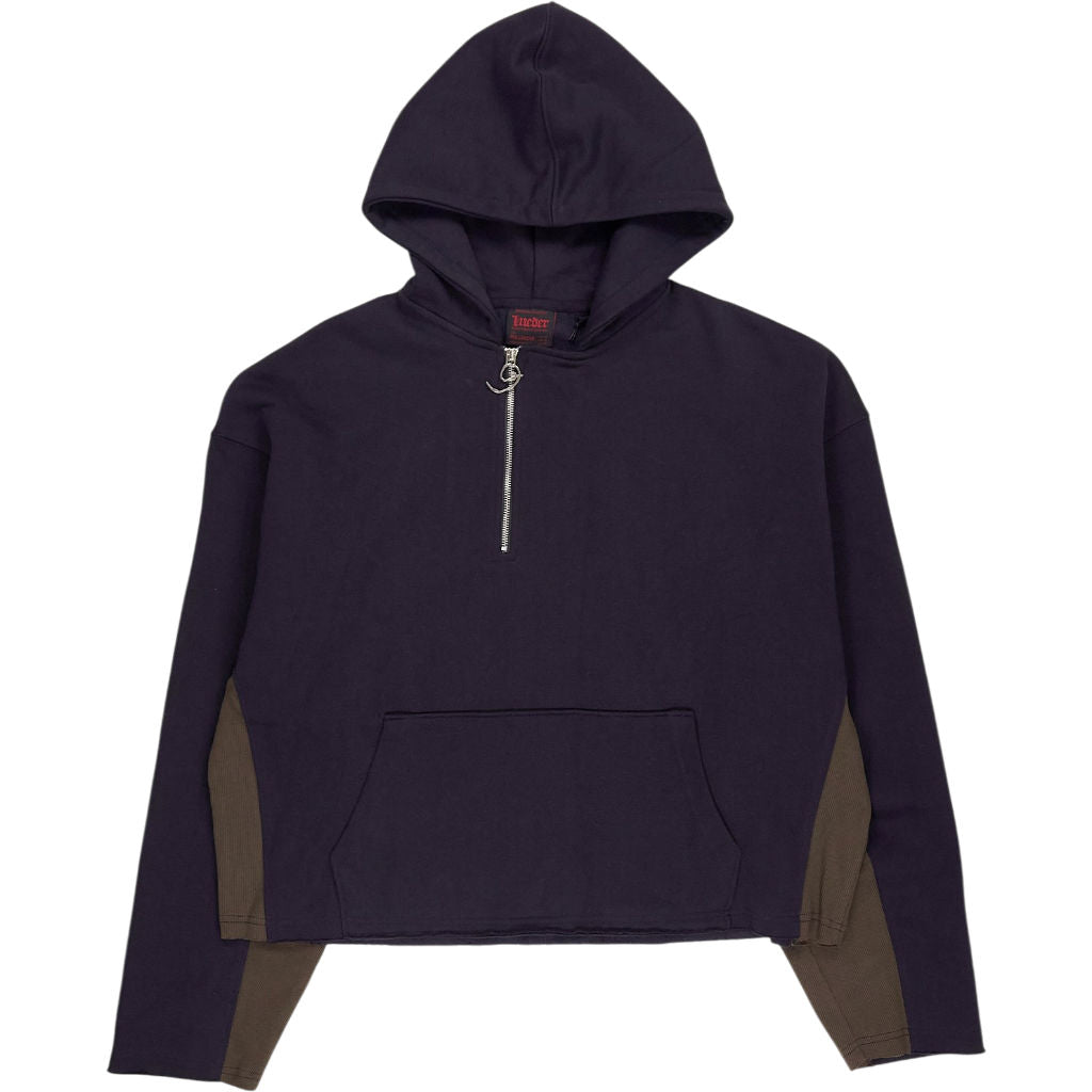 Pull & Bear Lueder Black Khaki Hooded Sweatshirt
