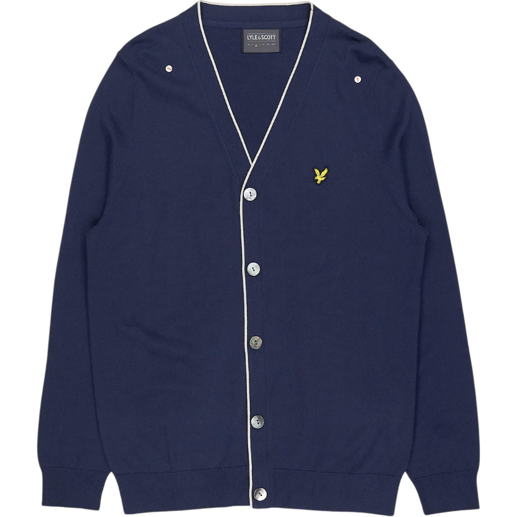 Lyle & Scott Navy Cotton Cardigan