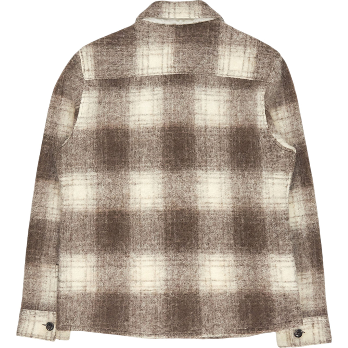 Moss Brown Check Shirt Jacket