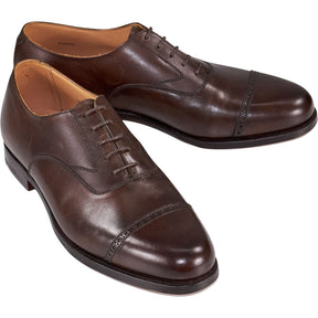 Crockett & Jones Brown Leather Oxford Shoes