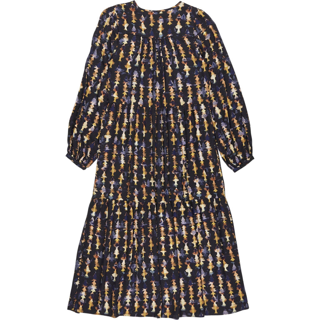Baukjen Navy Kalina Printed Midi Dress