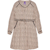 Seraphine Beige Black Geometric Dress