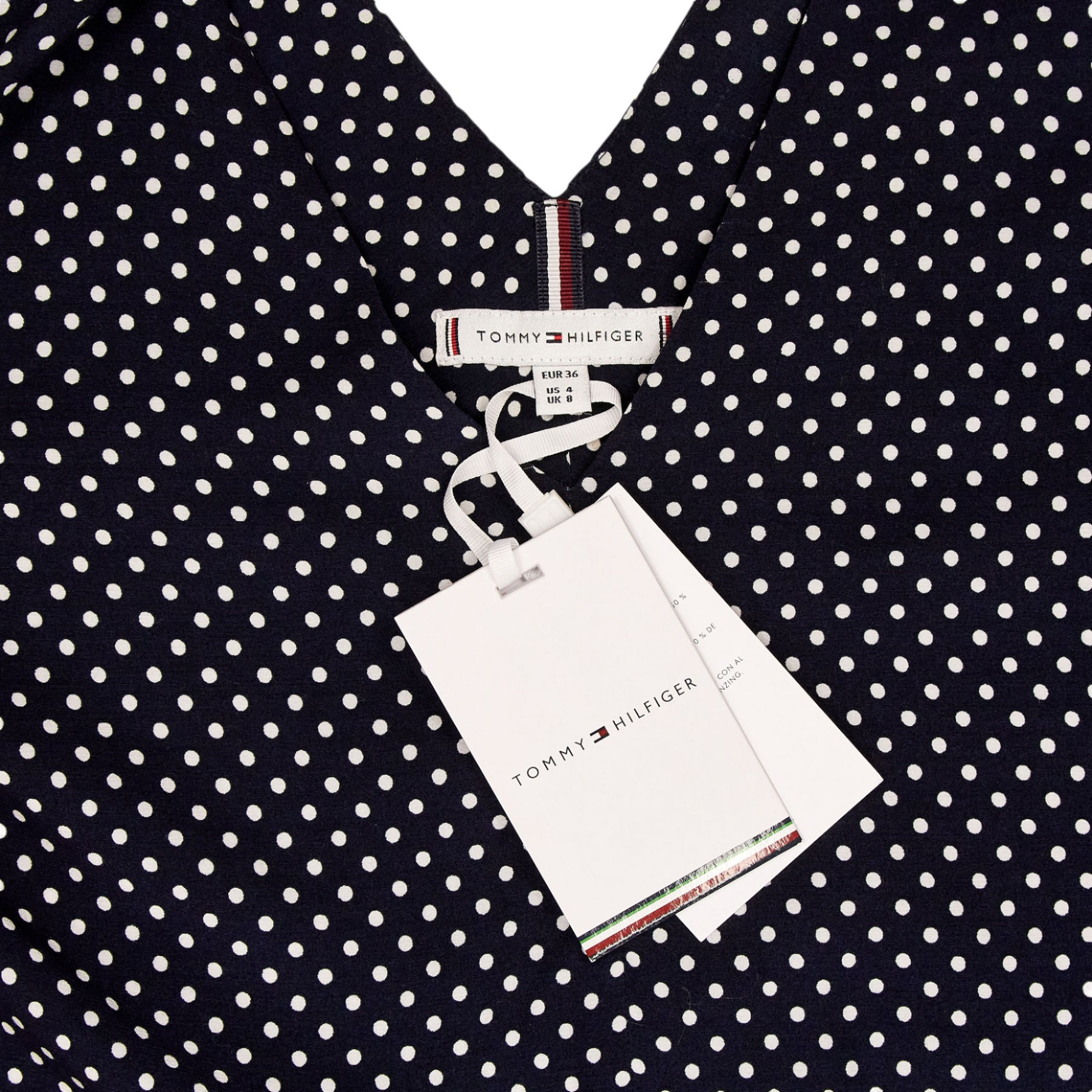 Tommy Hilfiger Navy Polka Dot Blouse