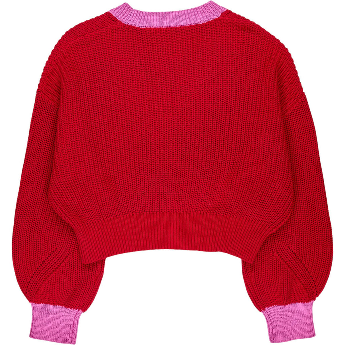 OMNES Red Pink Hopper Cardigan