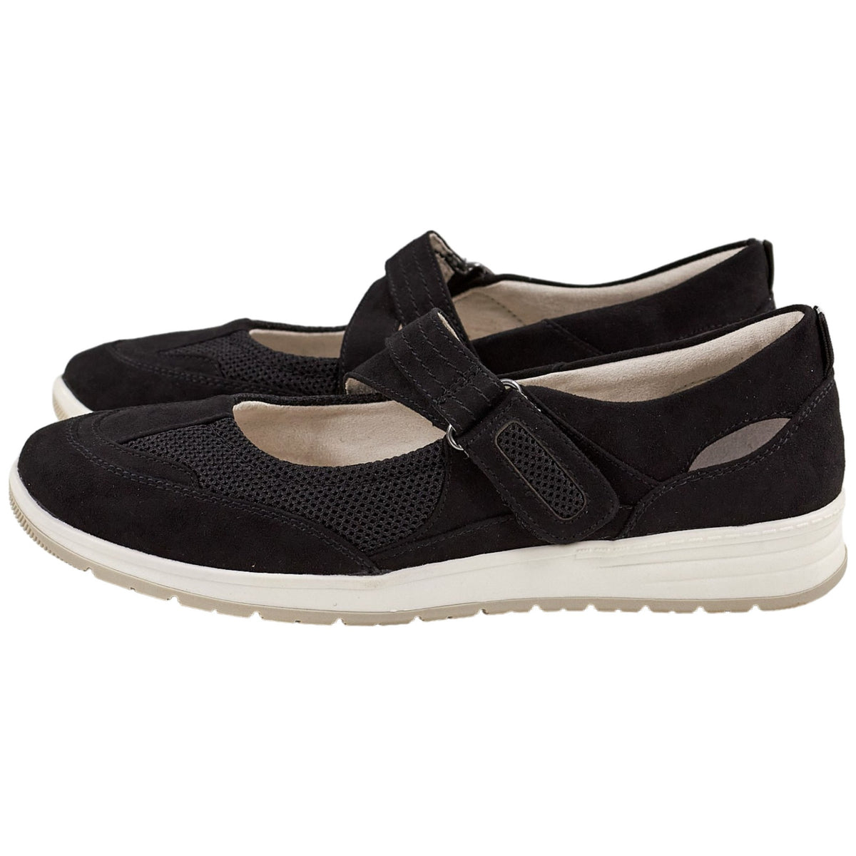 Jana Black Soft Line Shoes