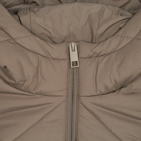 M&S Mocha Quilted Hooded Coat