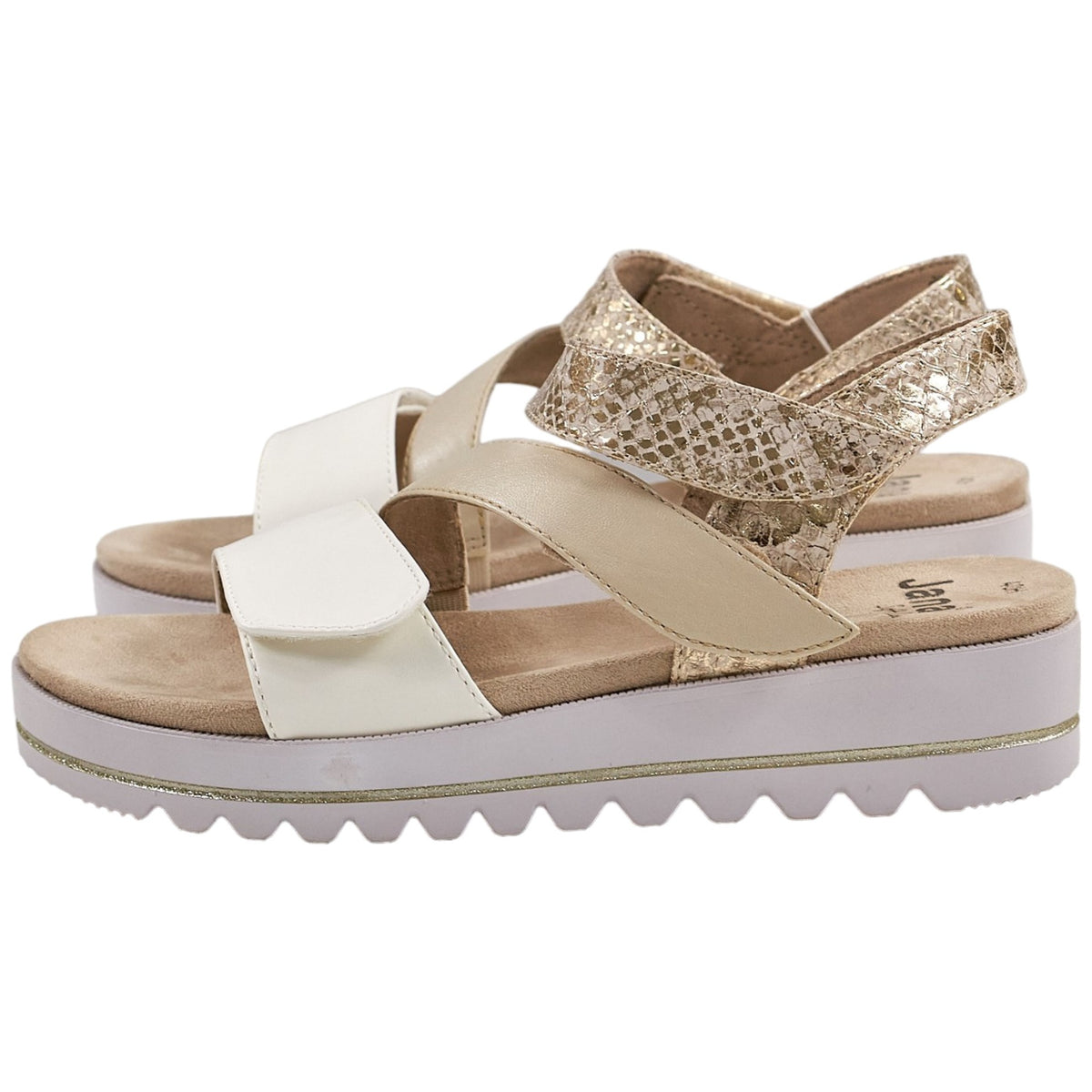 Jana Gold Comb Sandals