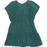 ba&sh Green Short Sleeve Dress