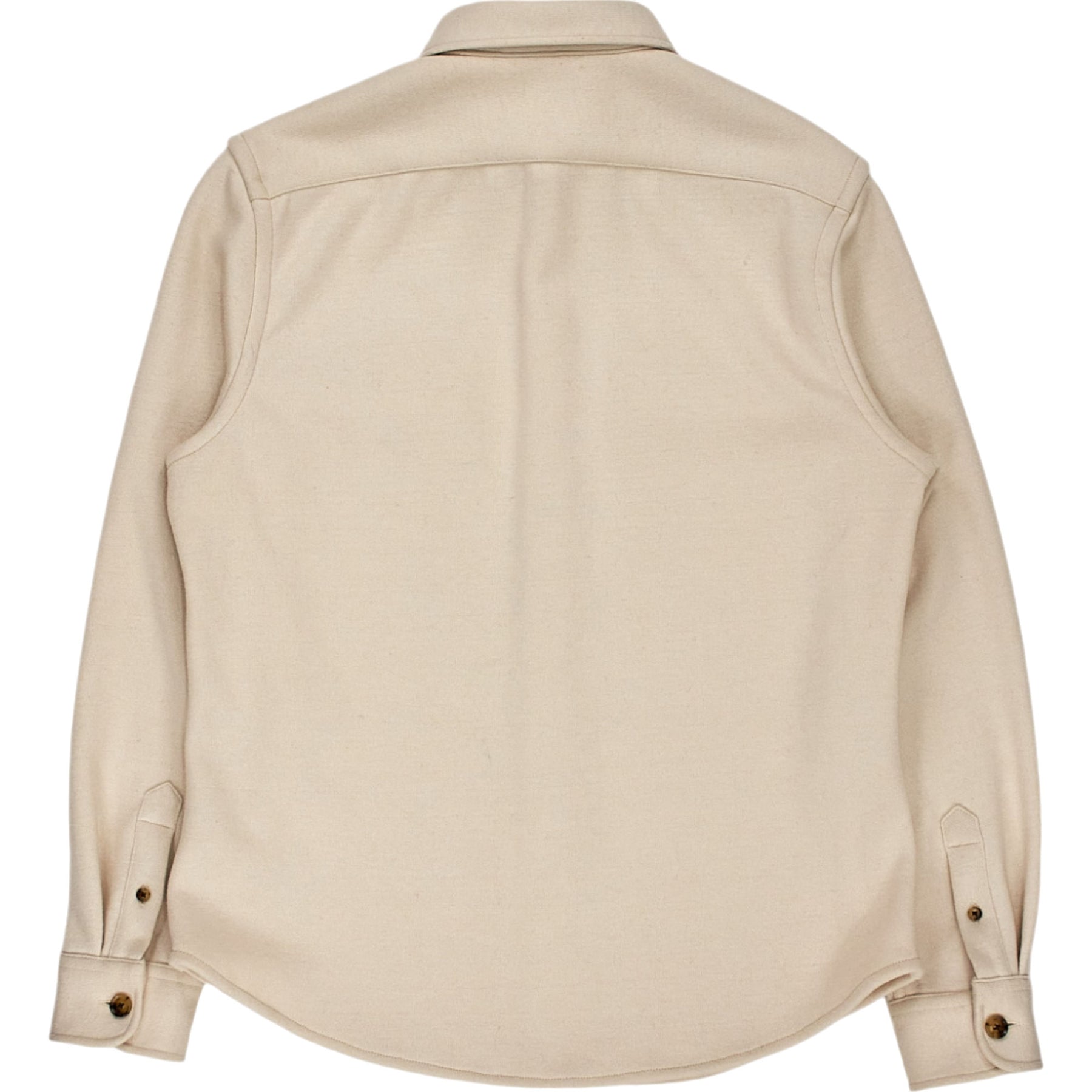 Moss Cream Collared Knit Shirt