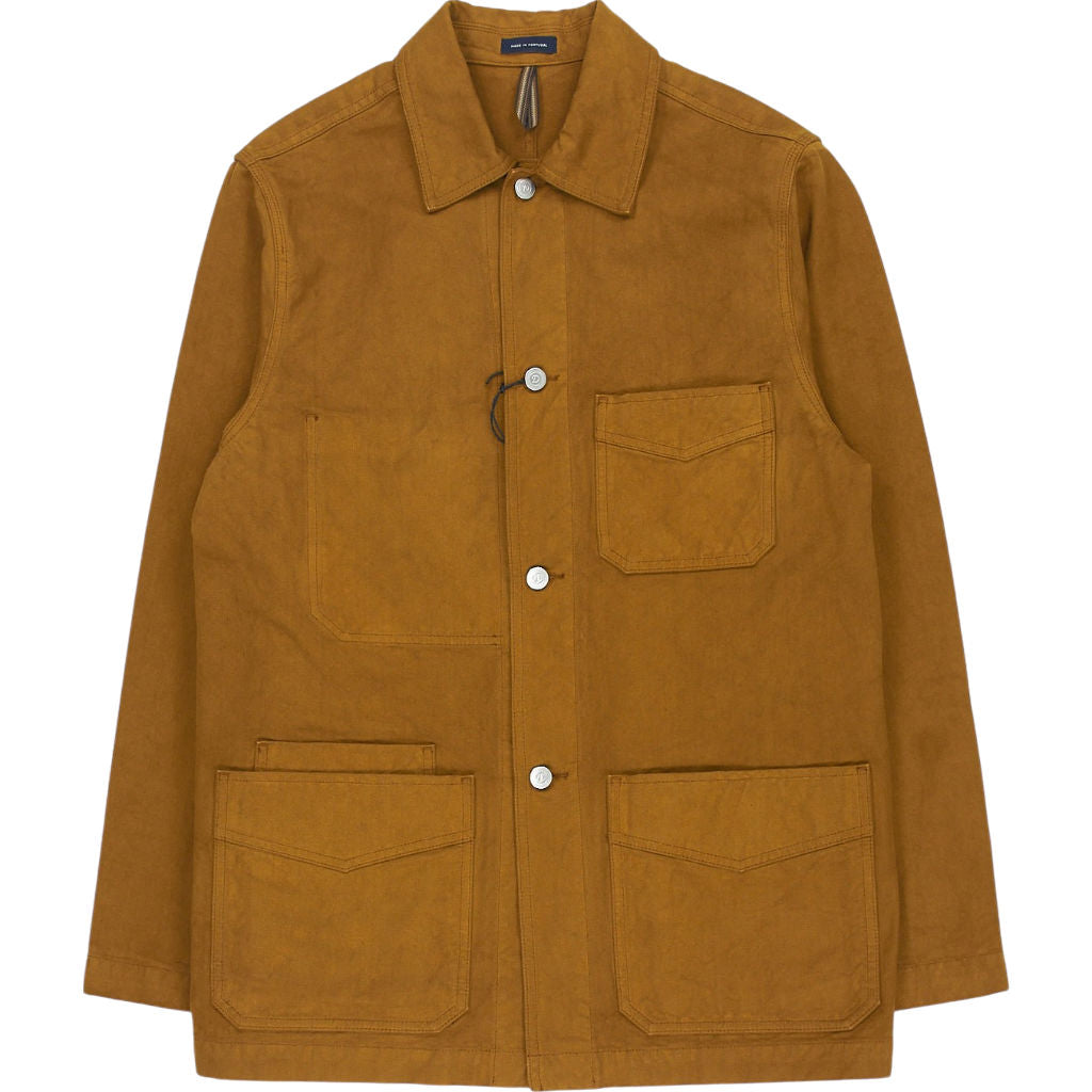 Drake's Tobacco Cotton Chore Jacket