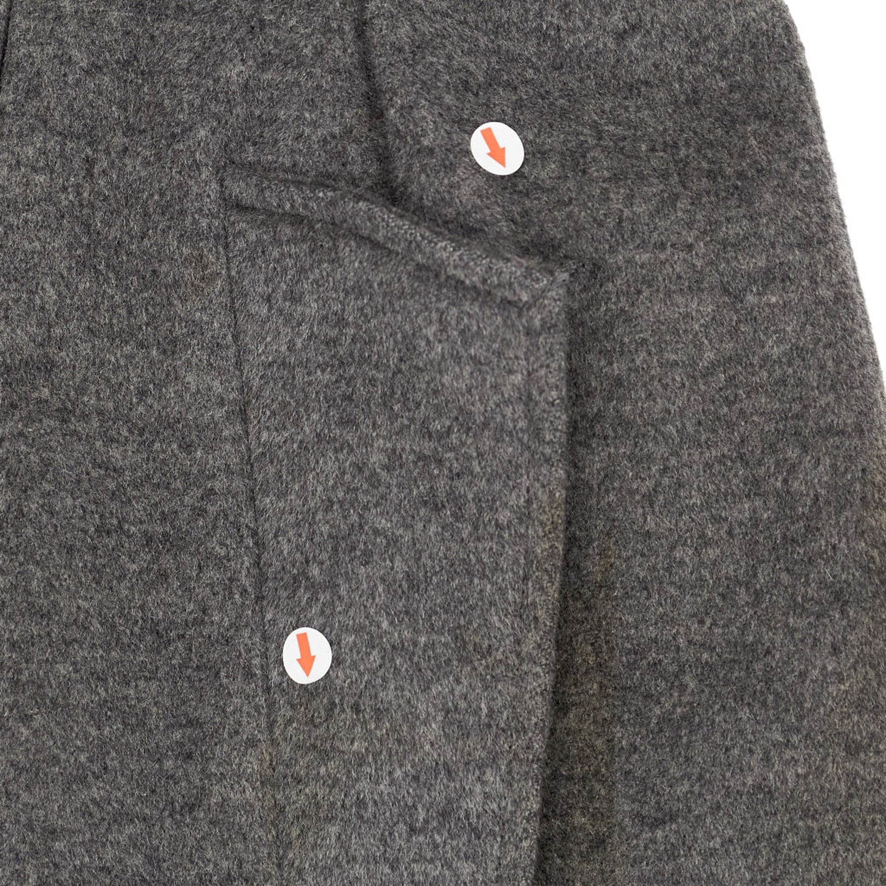 Diane von Furstenberg Grey Wool Blend Coat