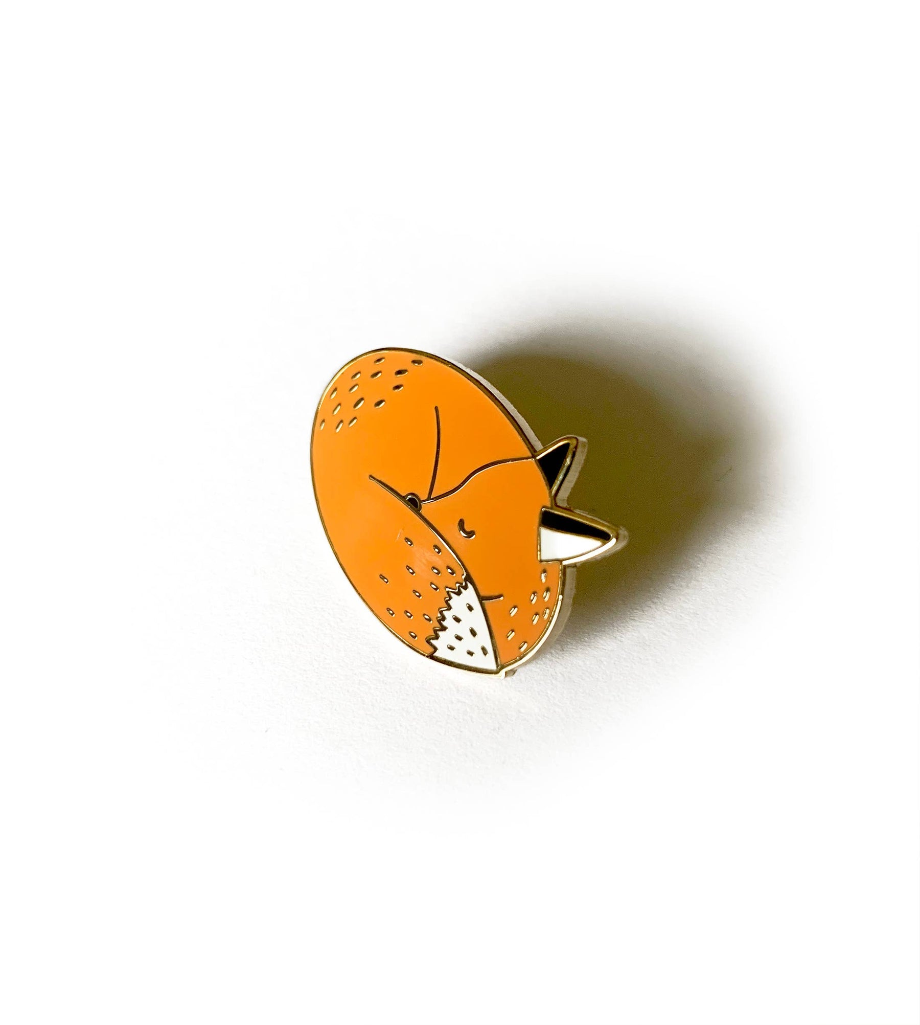 Sleeping Fox Enamel Pin