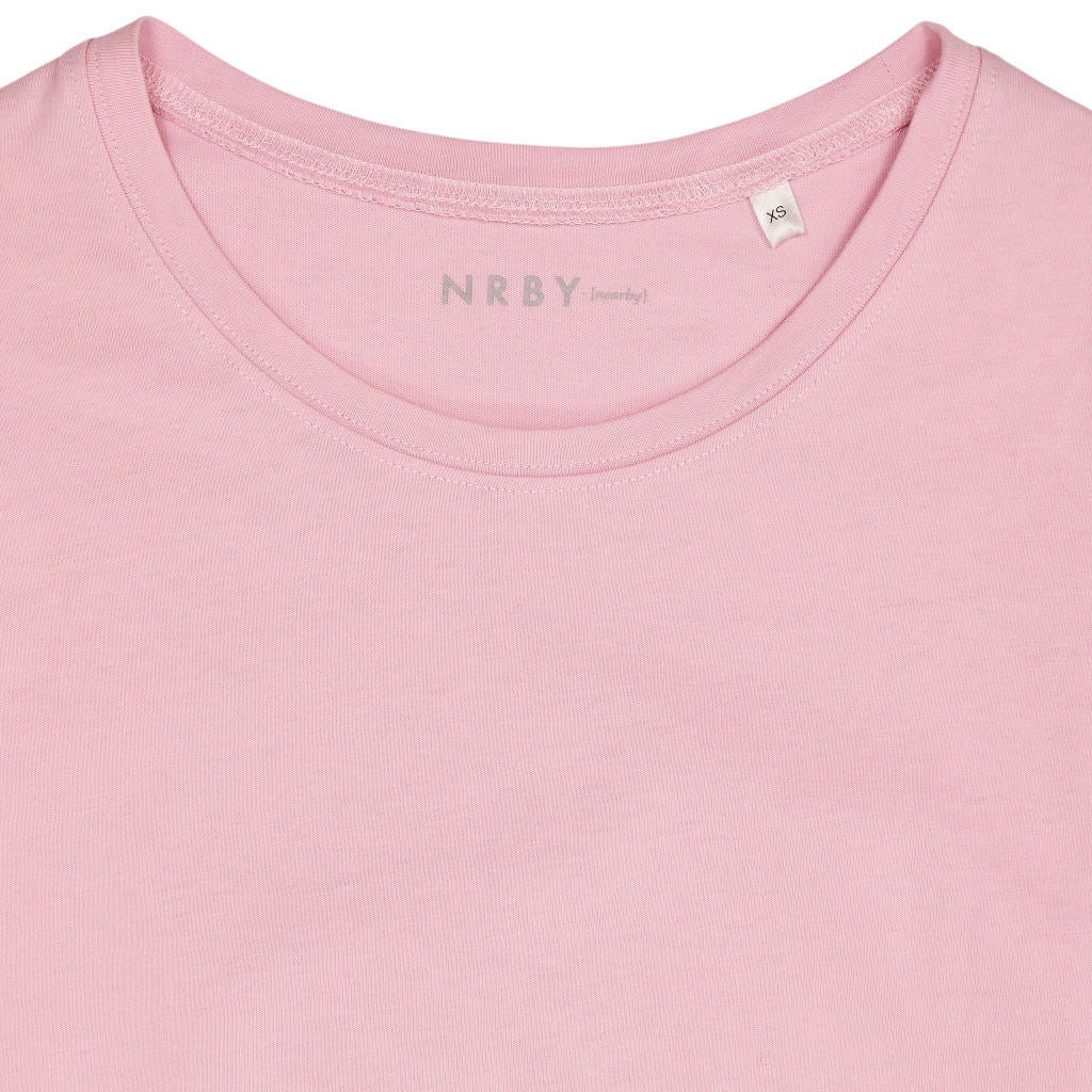 NRBY Pink Cotton Crew Top