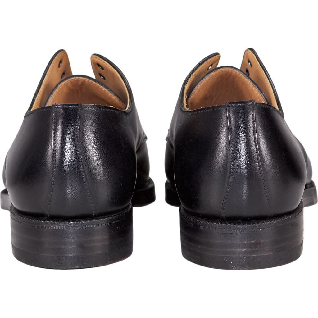 Crockett & Jones Black Leather Cap Toe Shoes