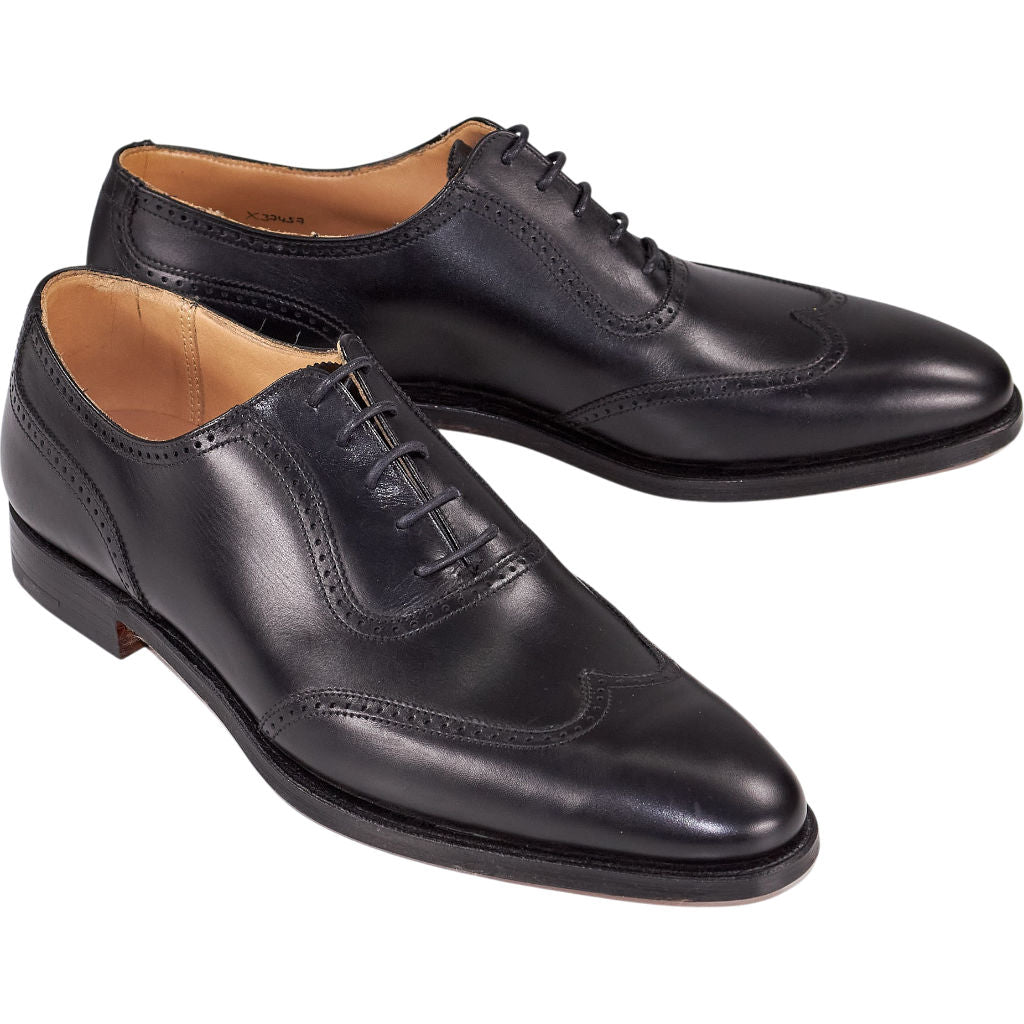 Crockett & Jones Black Leather Oxford Shoes