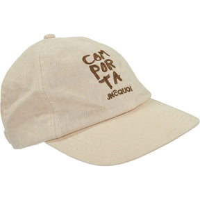 JNçQUOI Beige Embroidered Cap