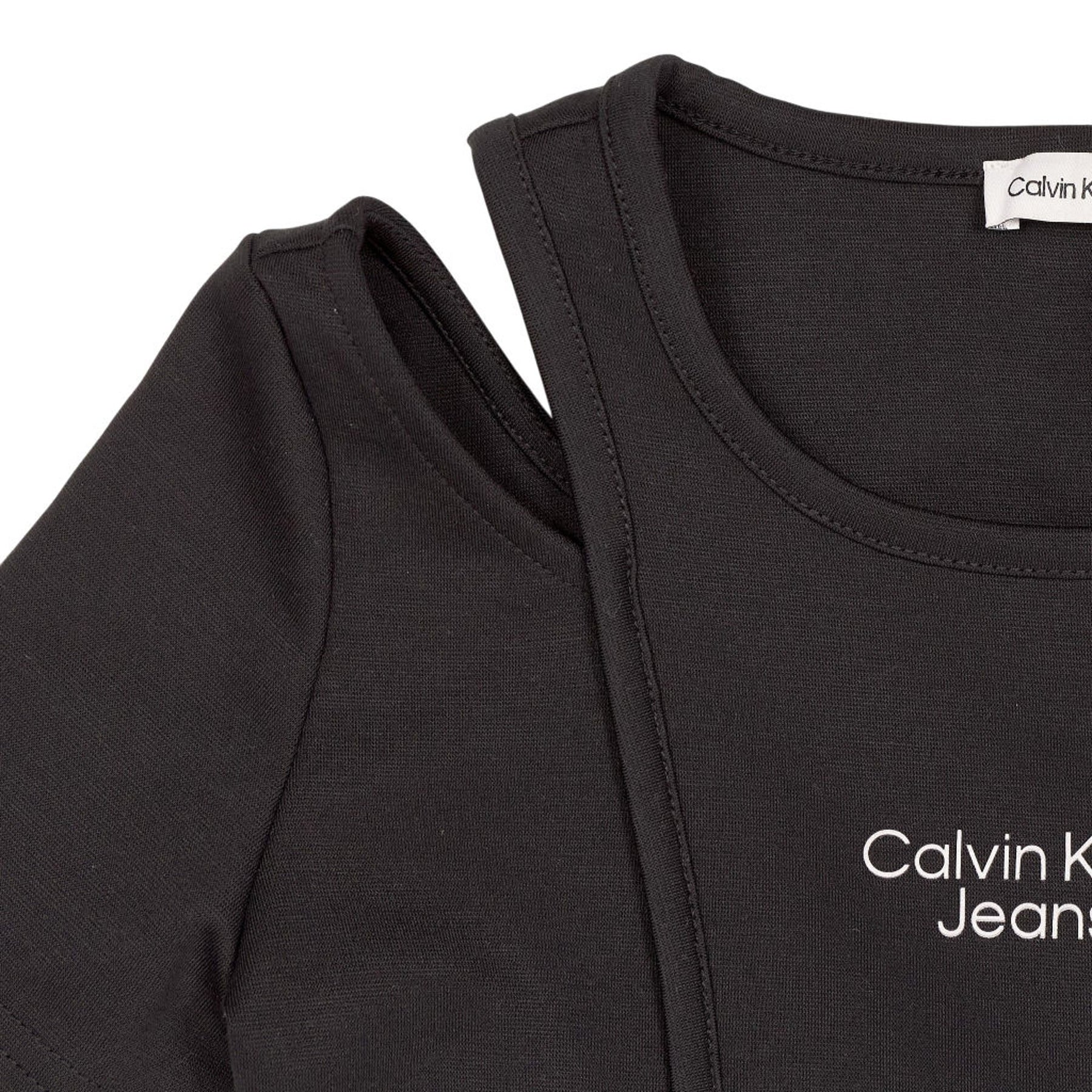 Calvin Klein Black Cut Out Punto Dress 8 YRS