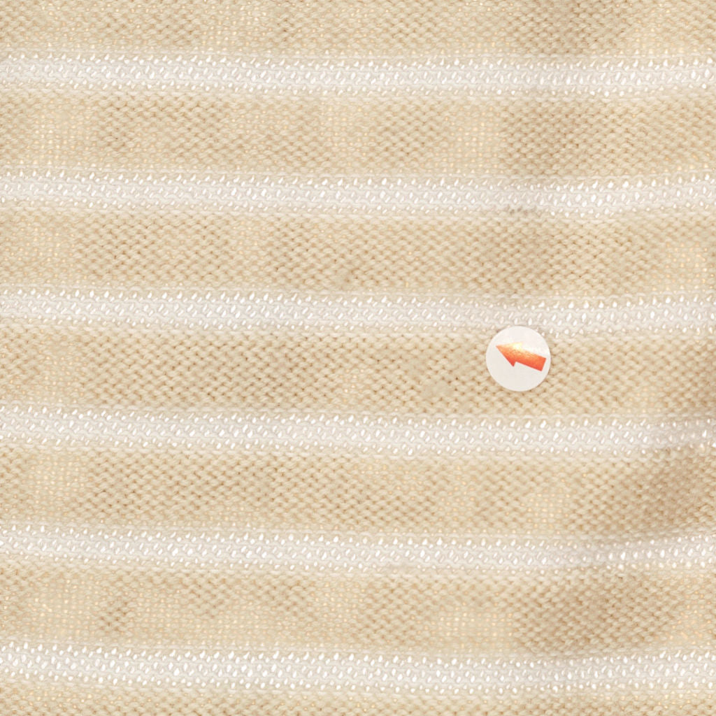 COS Beige Striped Wool Cotton Cardigan