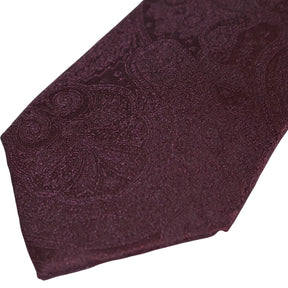 Moss Pink Burgundy Silk Tie Set x 2