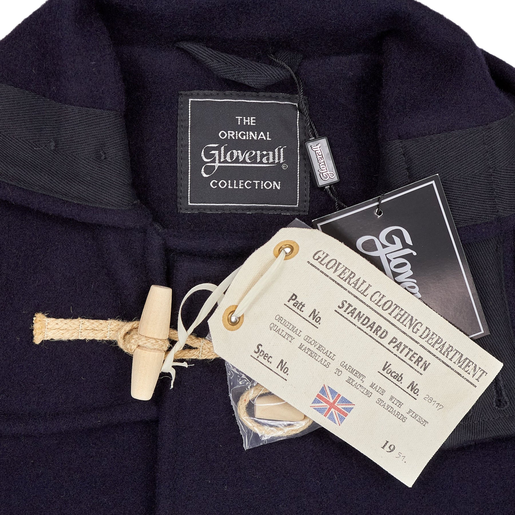 Gloverall Navy Monty Wool Duffle Coat