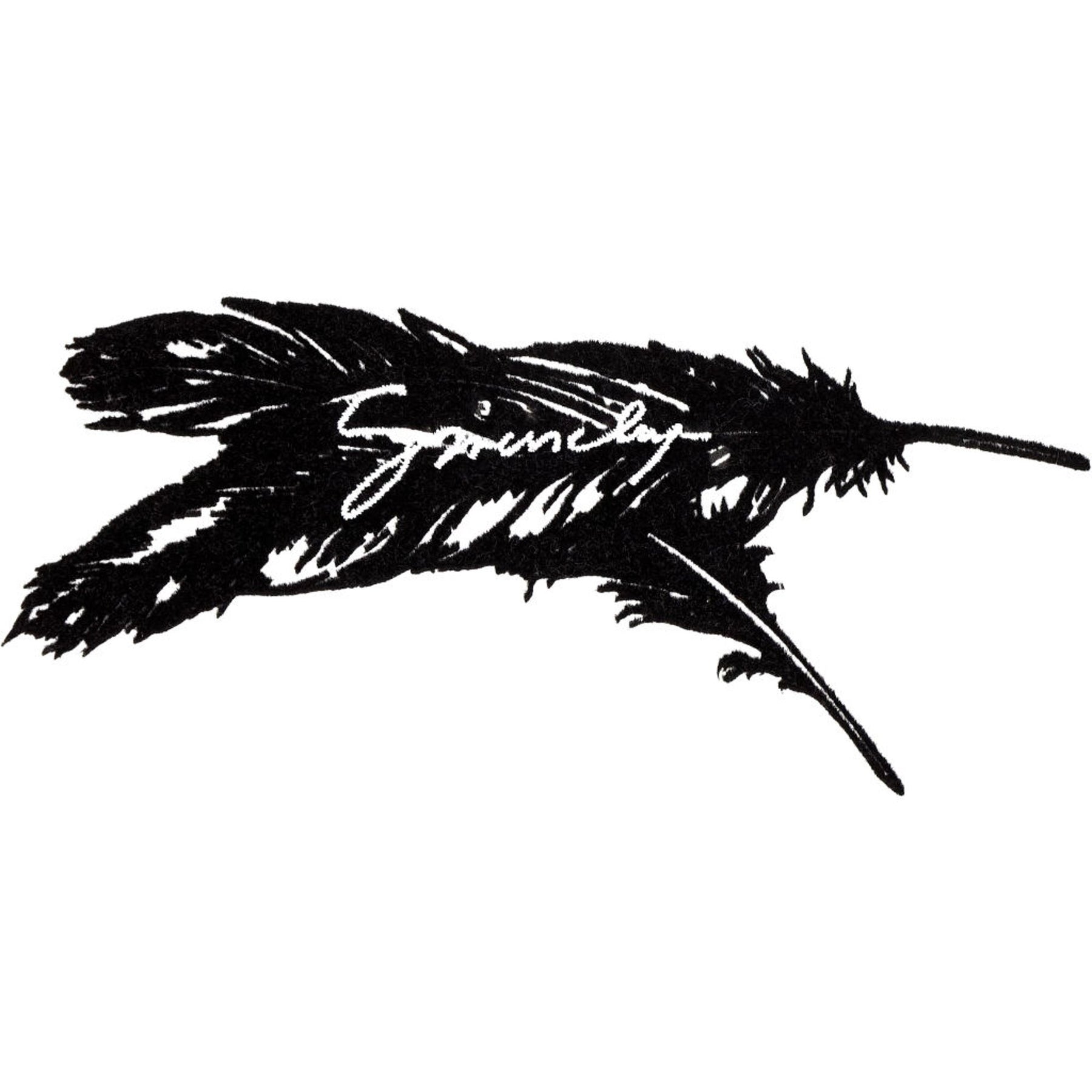 Givenchy White Cotton T-Shirt Feather Print