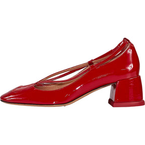 Max & Co Red Patent Leather Heels