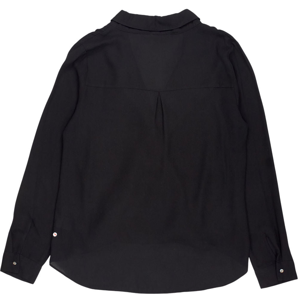 Hush Black Wrap Blouse