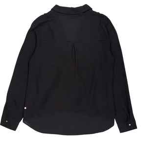 Hush Black Wrap Blouse