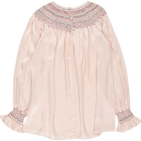 Pink City Prints Pink Smocked Blouse