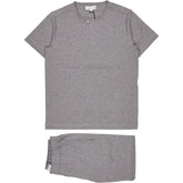 Hamilton and Hare Grey Short Sleeve Henley Set