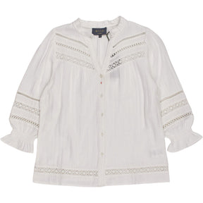 Wyse White Harper Blouse