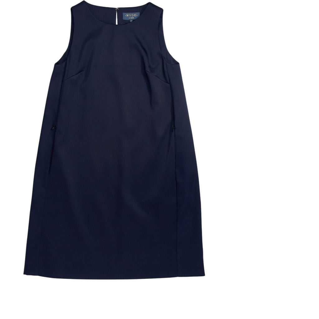 WYSE  Navy Sleeveless Dress