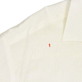 WYSE White Seersucker Shift Dress