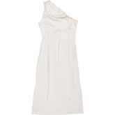 Vivere White Hattie Trellis One-Shoulder Dress