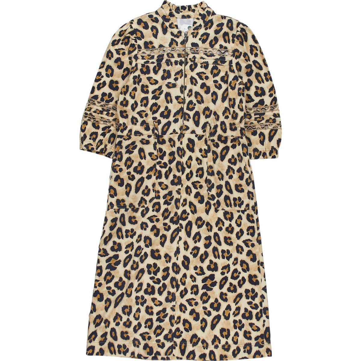 WYSE Leopard Print Zip Dress