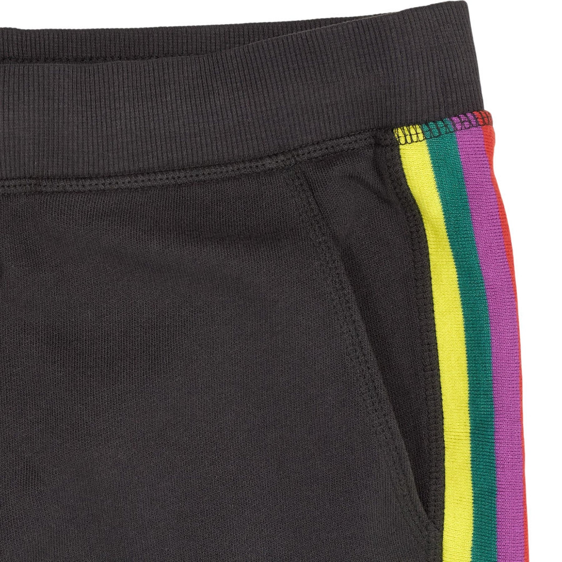 Hush Washed Black Side Stripe Joggers