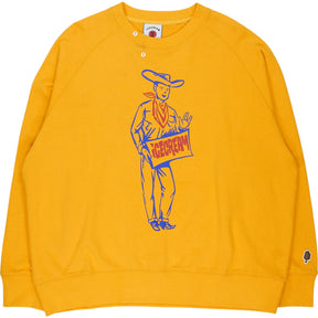 Icecream Yellow Graphic Sweatshirt