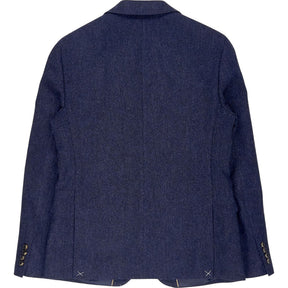 Moss Blue Slim Fit Wool Blazer