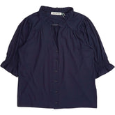 Baukjen Navy Noa Short Sleeve Blouse