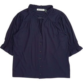 Baukjen Navy Noa Short Sleeve Blouse