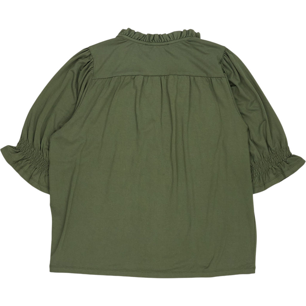 Baukjen Khaki Noa Blouse Lenzing Ecovero