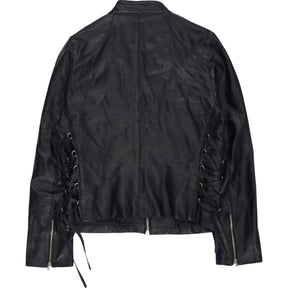Real Leather Black Biker Jacket