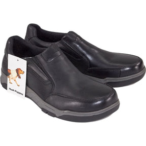 Hush Puppies Black Fletcher Waxy Nubuck Shoes